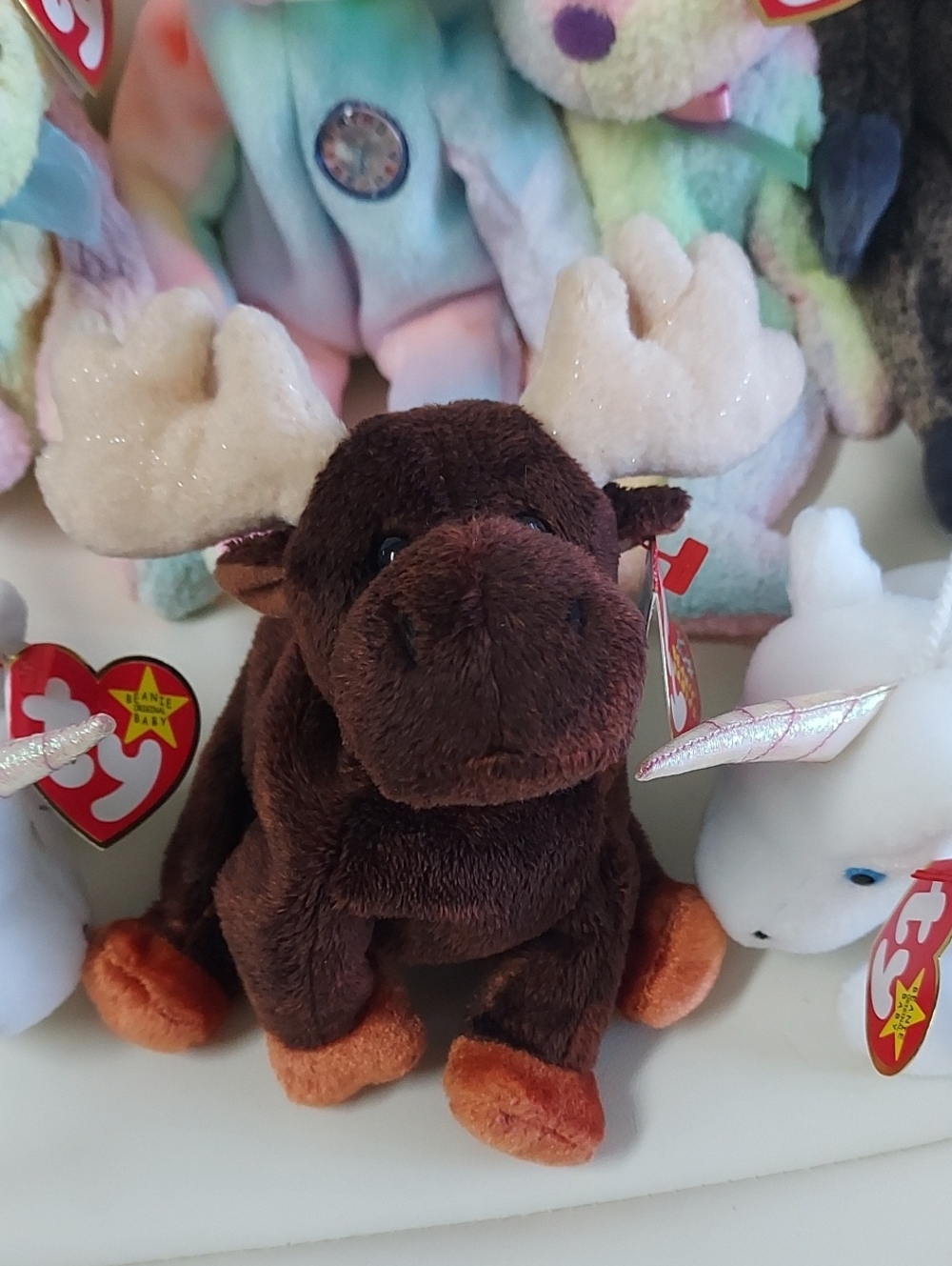 Lot Of 8 Ty Beanie Babies INCL 2 Mystic The Unicorn With Iridescent Horns - Picture 16 of 16